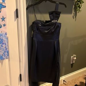 Navy blue mini dress